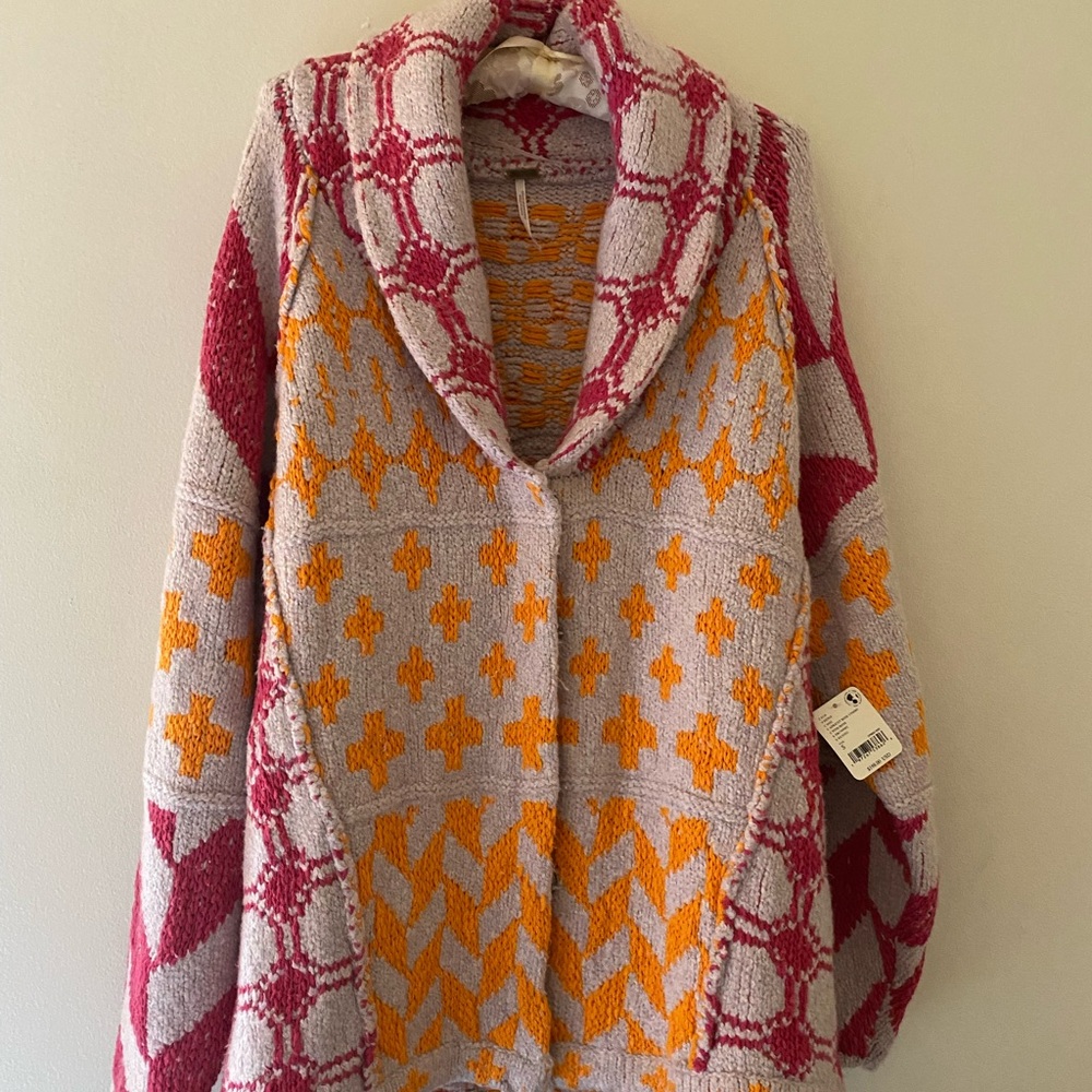 Free People Bright Optimistic Cardi Size Small